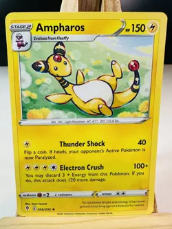 Ampharos 56/203 Rare [NM] [SWSH: Evolving Skies] (2021) - Pokemon Card - Image 1