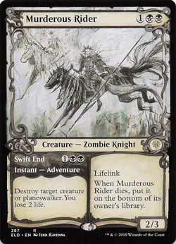 Murderous Rider (Showcase) R Throne of Eldraine 287 NM - Image 1