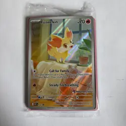 Pokemon TCG Fennekin 080 Promo Pokemon Center Stamped Sealed - Image 1