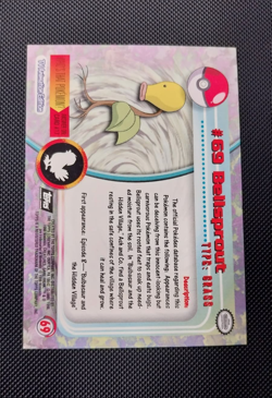 Topps Pokemon Series 1 TV Animation #69 Bellsprout englisch FOIL - Image 2