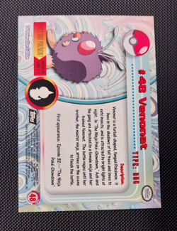 Topps Pokemon Series 1 TV Animation #48 Venonat englisch FOIL - Image 2