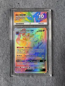 Pokemon Incineroar GX Secret Rare Team Up Ace 10 Pop 3 - Image 1