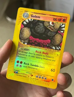 GOLEM 14/165 Expedition REVERSE HOLO RH E-READER Pokemon TCG card NM - Image 3