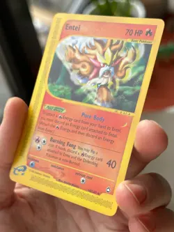 ENTEI 10/147 Aquapolis NON-HOLO RARE E-Reader Pokemon TCG card NM+ CLEAN! - Image 2
