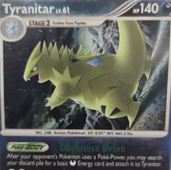 Pokemon Tyranitar 30/100 Stormfront 140HP Stage 2 Holo Rare 2008 English - Image 5