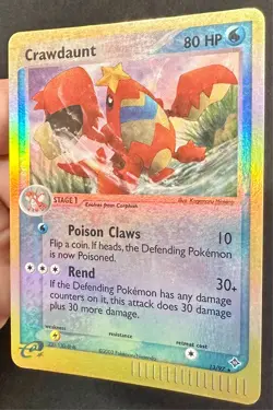 Crawdaunt 13/97 2003 EX Dragon Pokemon Card Nintendo e-Series Reverse Holo - Lp - Image 3