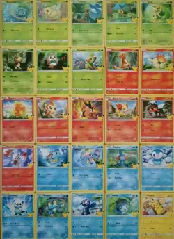 Pokemon McDonald’s Pokemon 25th Anniversary Complete Set of 25 Non Holo Promo - Image 1