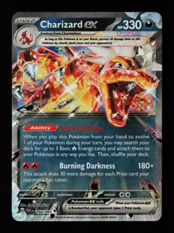 Charizard ex 054/091 Double Rare Paldean Fates Pokemon Cards - Image 1