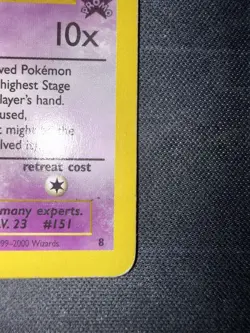 Pokemon Mew #8 WotC Promo Good Condition Vintage Card - Image 5