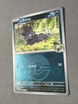 Pokemon TCG * N's Zorua 136/217 Poke Ball REVERSE HOLO * ME Ascended Heroes NM - Image 2