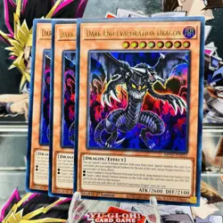 3x Yugioh Playset Dark End Evaporation Dragon MP25-EN212 Ultra Rare Near Mint - Image 1