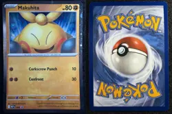 Makuhita (Cosmos Holo) MEP 068 Mega Evolution Promo Pokemon NM - Image 1