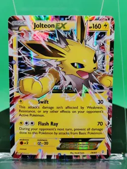 Jolteon EX 28/83 Generations Holo Rare 2016 English Pokemon Card TCG - Image 2
