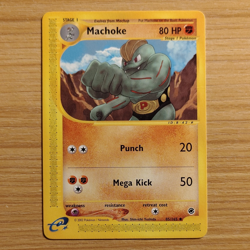 Pokemon Machoke 85/165 Expedition Base Set Uncommon Regular Trading Card LP - Image 1