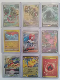 Pokemon TCG 17 Card Mixed Lot Scarlet & Violet Full Art Foil English Lugia V - Image 3