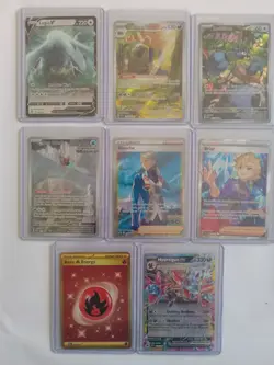 Pokemon TCG 17 Card Mixed Lot Scarlet & Violet Full Art Foil English Lugia V - Image 5