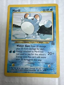 Pokemon Vintage Black Star Promo Marill 29/53 Wotc Promo 2000 - Image 1