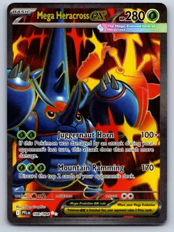 Mega Heracross ex 108 Ultra Rare Phantasmal Flames Near Mint - Image 1