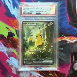 2026 POKEMON ASC EN-ASCENDED HEROES SPECIAL ILLUSTRATION RARE PIKACHU EX PSA 10 - Image 1