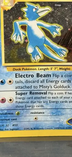 The Pokemon Company Misty's Golduck 12/132 MP Gym Challenge Holo Rare EN - Image 4