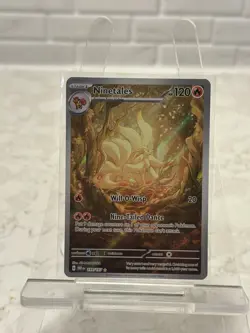 Ninetales 199/197 SV03 Obsidian Flames Illustration Rare Full Art Holo English - Image 2