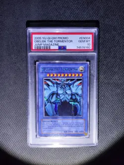 Yu-Gi-Oh! PSA 10 Obelisk the Tormentor JMP-EN004 secret rare prismatic - Image 3