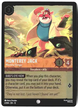 Disney Lorcana TCG Monterey Jack - Watchful Ranger 2/204 Foil Wilds Unknown - Image 1