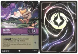 Disney Lorcana TCG Sneezy Startlingly Loud 42/204 Foil Wilds Unknown - Image 3