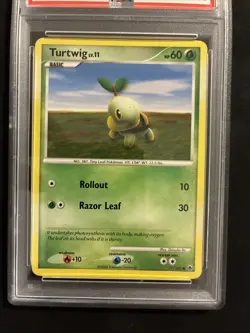 Pokemon Cards: Majestic Dawn Common: Turtwig 77/100 PSA 8 - Image 2