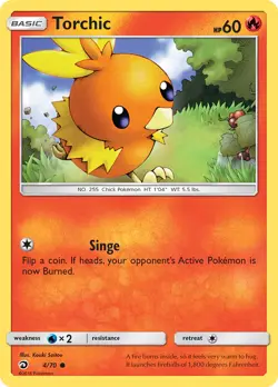Torchic 4/70 Common | Dragon Majesty | Pokemon Card - Image 1