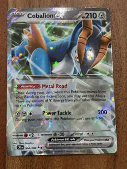 Pokemon TCG Cobalion Ex 064/086 Chaos Rising Double Rare NM Card - Image 1