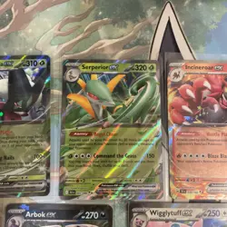 SV Pokemon Holo EX Card Lot of 14, English NM - Kyurem Incineroar Golem Arbok - Image 3