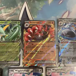 SV Pokemon Holo EX Card Lot of 14, English NM - Kyurem Incineroar Golem Arbok - Image 4