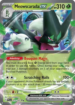 Meowscarada ex 15/193 Double Rare | Paldea Evolved | Pokemon Card - Image 1