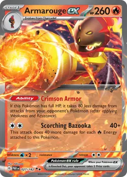 Armarouge ex 27/182 Double Rare | Paradox Rift | Pokemon Card - Image 1