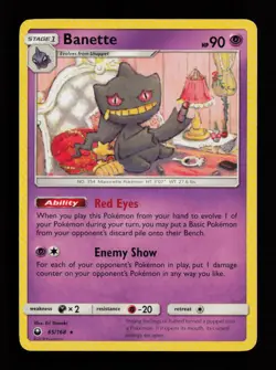 Banette 65/168 Rare Celestial Storm Pokemon Cards - Image 1