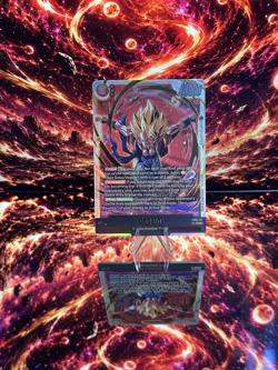 Gogeta FB09-122 Secret Rare Dual Evolution Dragon Ball Card English Fusion World - Image 1