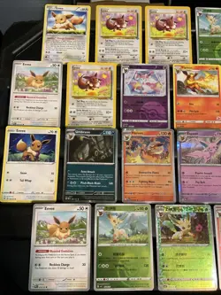 (30) EEVEE CARDS LOT VTG GLACEON LEAFEON ESPEON JOLTEON EVOLUTION Holo 🤩 - Image 2