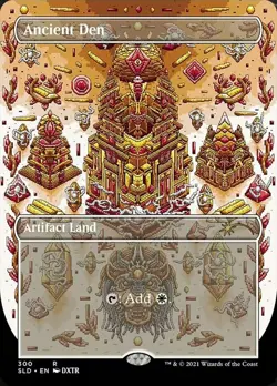 Light Play x 1 Ancient Den - Foil WotC Shooting Star Symbol - SLD Secret Lair Dr - Image 1