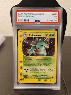 Nidoqueen H21/H32 Skyridge Holo Foil Ultra Rare Pokemon TCG Nintendo PSA 7 Htf - Image 1