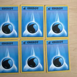 Lot of 14 Vintage 1999 Pokemon TCG Base Set Water Energy LP 102/102 - Image 2