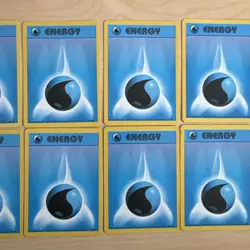 Lot of 14 Vintage 1999 Pokemon TCG Base Set Water Energy LP 102/102 - Image 3