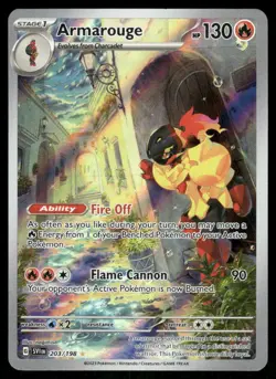 Pokemon Cards Armarouge 203/198 Scarlet & Violet Illustration Rare NM - Image 1