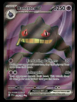 Pokemon Cards Banette ex 229/198 Scarlet & Violet Ultra Rare NM - Image 1