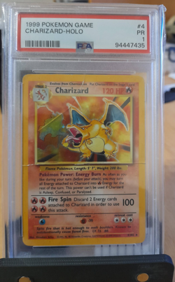 1999 Pokemon Charizard Holo. 4/102 PSA1 - Image 1