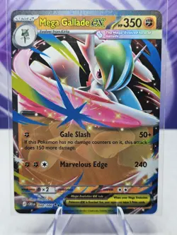 Mega Gallade ex 048/086 Mega: Chaos Rising Double Rare Pokemon TCG NM - Image 1