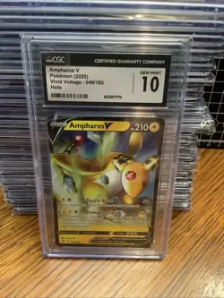 Pokemon Ampharos V #049 2020 Vivid Voltage - CGC 10 - Image 1