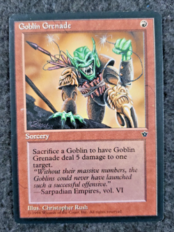 Goblin Grenade (#116) - Fallen Empires Regular Never played MTG Card (DS3D1K8) - Image 1