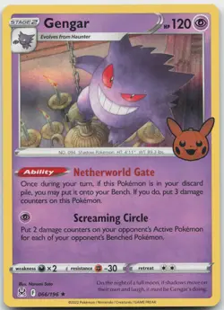 Gengar (2022 Copyright Date) 066/196 Trick or Trade BOOster 2023 Pokemon - Image 1