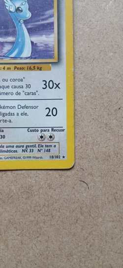 POKEMON Dragonair 18/102 Base Set 1st Edition PT - Image 5